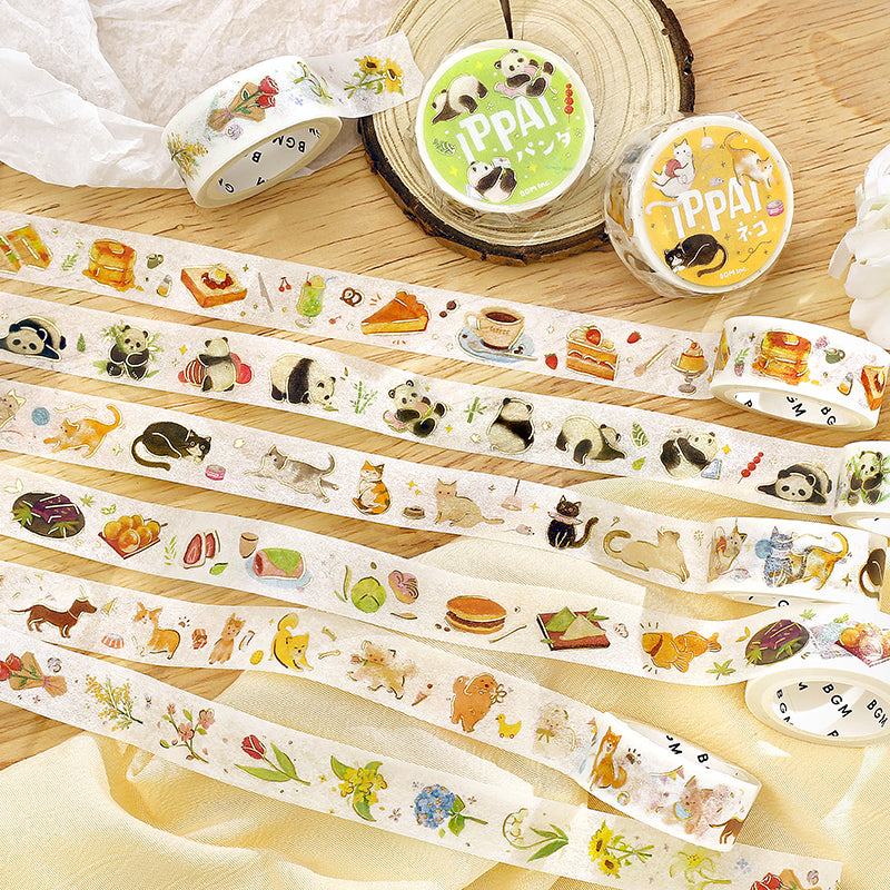 BGM Foil Stamping Masking Tape: IPPAI・Japanese Sweets Galore