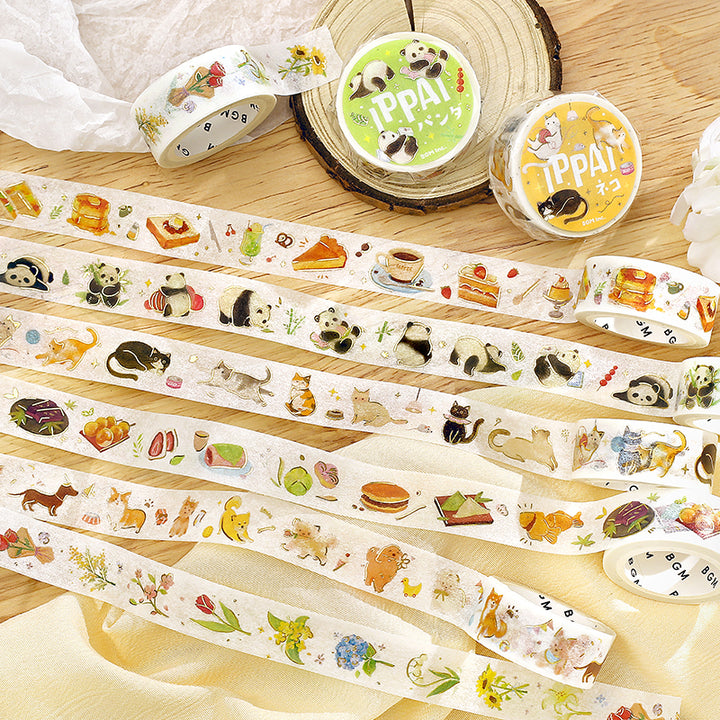 BGM Foil Stamping Masking Tape: IPPAI・Japanese Sweets Galore