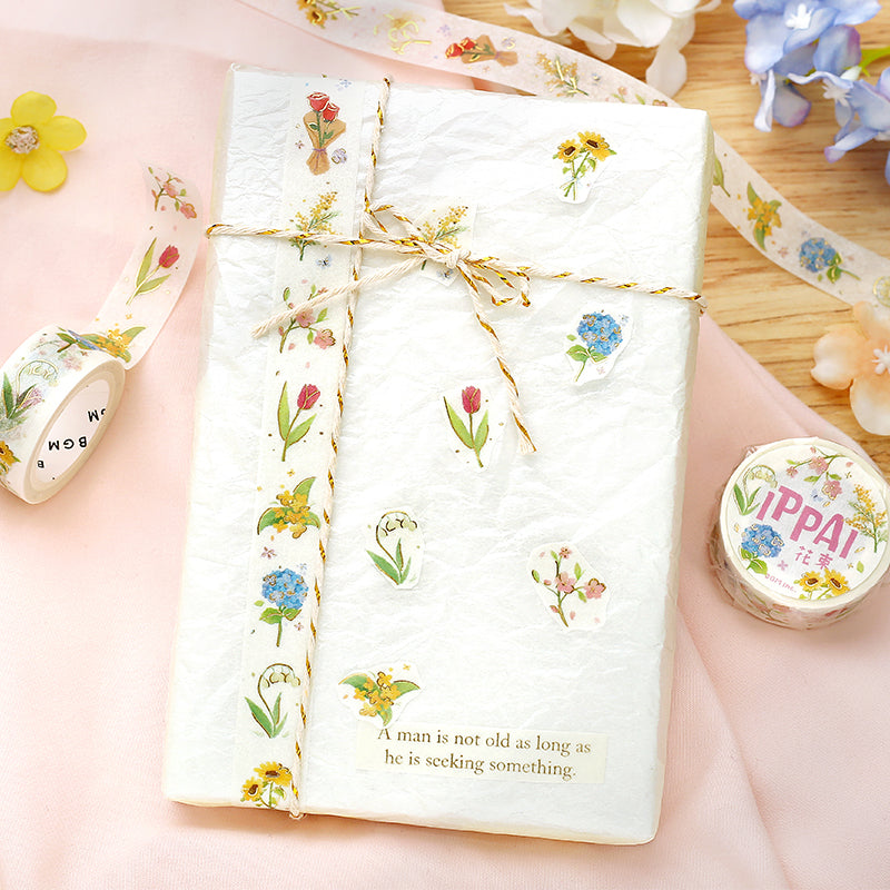 BGM Foil Stamping Masking Tape: IPPAI・Bouquets Galore