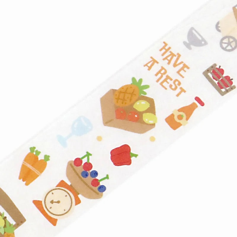BGM Open Today as Well Masking Tape in Market — BGM masking tape — decorative paper tape for journaling and scrapbooking, at Cityluxe Singapore