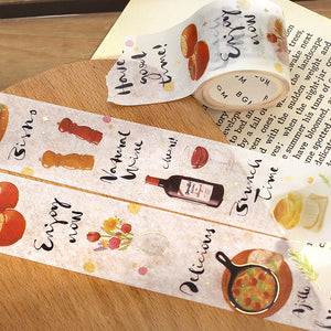 BGM Foil Stamping Masking Tape: Today's Menu - Bistro