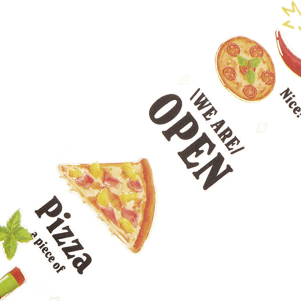 Load image into Gallery viewer, BGM Foil Stamping Masking Tape: Today&#39;s Menu - Pizzeria
