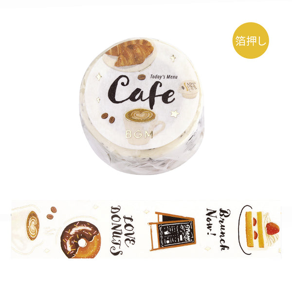 Load image into Gallery viewer, BGM Foil Stamping Masking Tape: Today&#39;s Menu - Cafe
