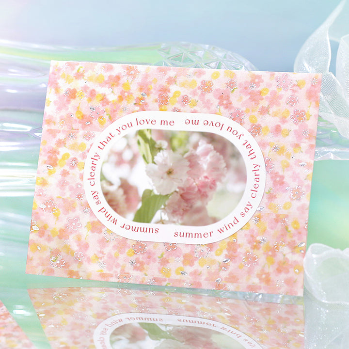 (DC) BGM Foil Stamping Masking Tape: Dreamy Scenery - Cherry Blossoms
