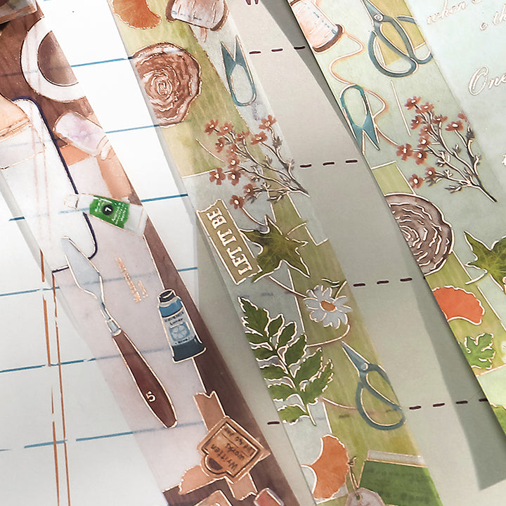BGM Foil Stamping Masking Tape: My Creation in Artist — BGM washi tape — decorative Japanese paper tape for journaling and craft, at Cityluxe Singapore