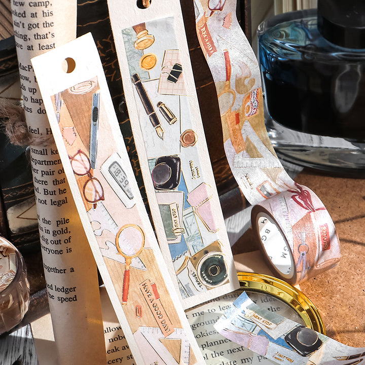 BGM Foil Stamping Masking Tape: My Creation in Traveler — BGM washi tape — decorative Japanese paper tape for journaling and craft, at Cityluxe Singapore