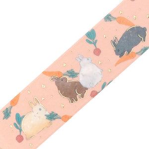 BGM Foil Stamping Masking Tape: Rabbit Country - 3 o'clock Snack