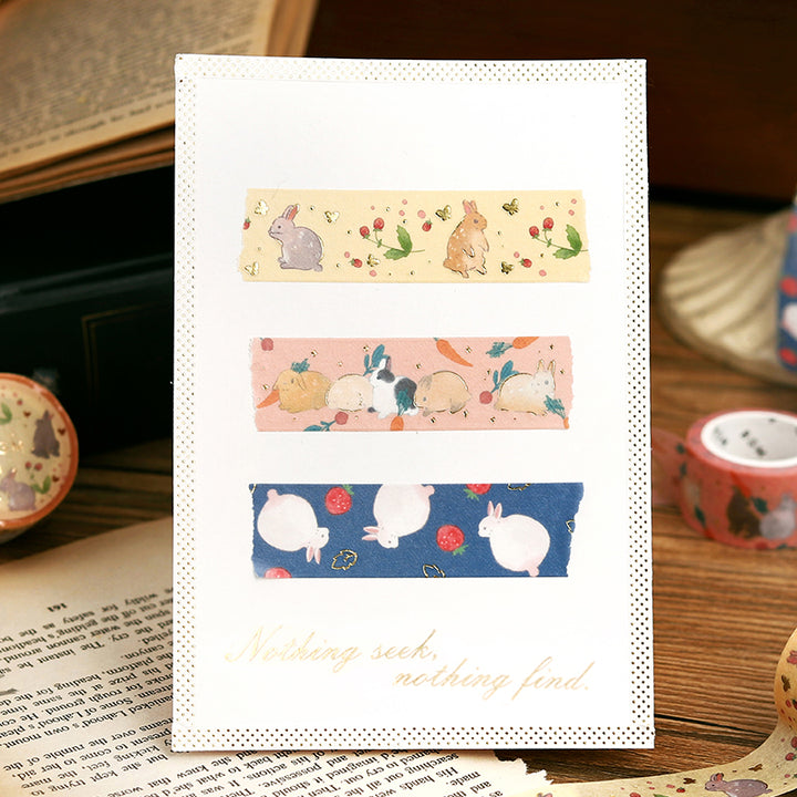 BGM Foil Stamping Masking Tape: Rabbit Country - 3 o&
