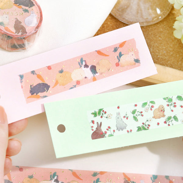 Load image into Gallery viewer, BGM Foil Stamping Masking Tape: Rabbit Country - 3 o&#39;clock Snack
