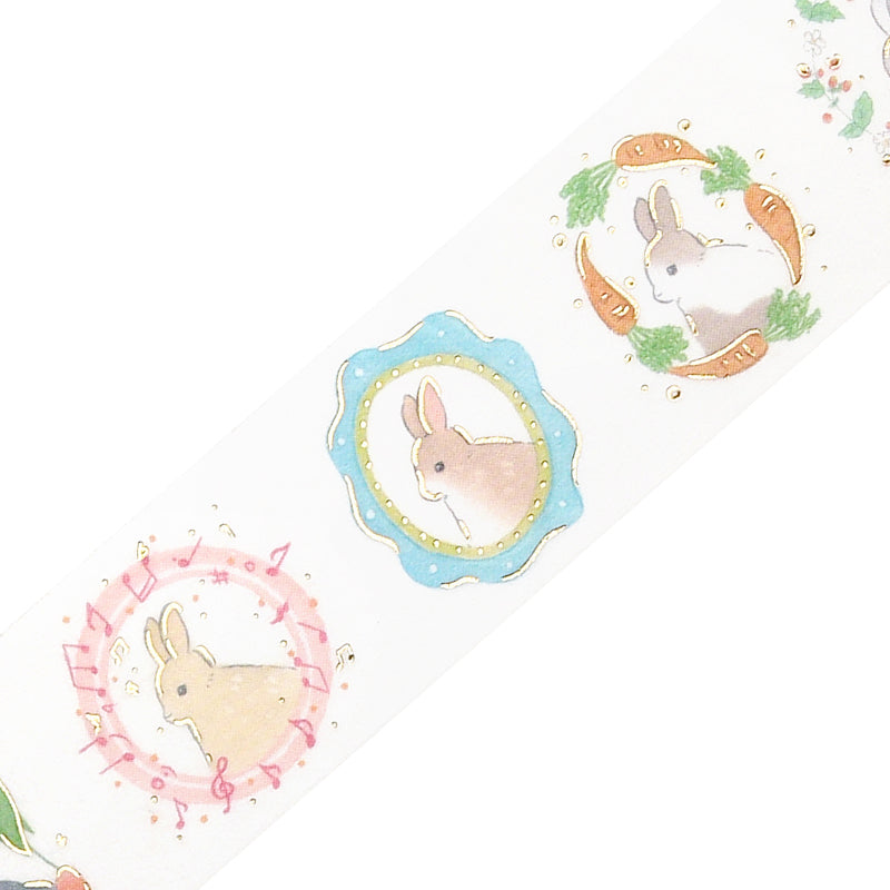 BGM Foil Stamping Masking Tape: Rabbit Country - Flame