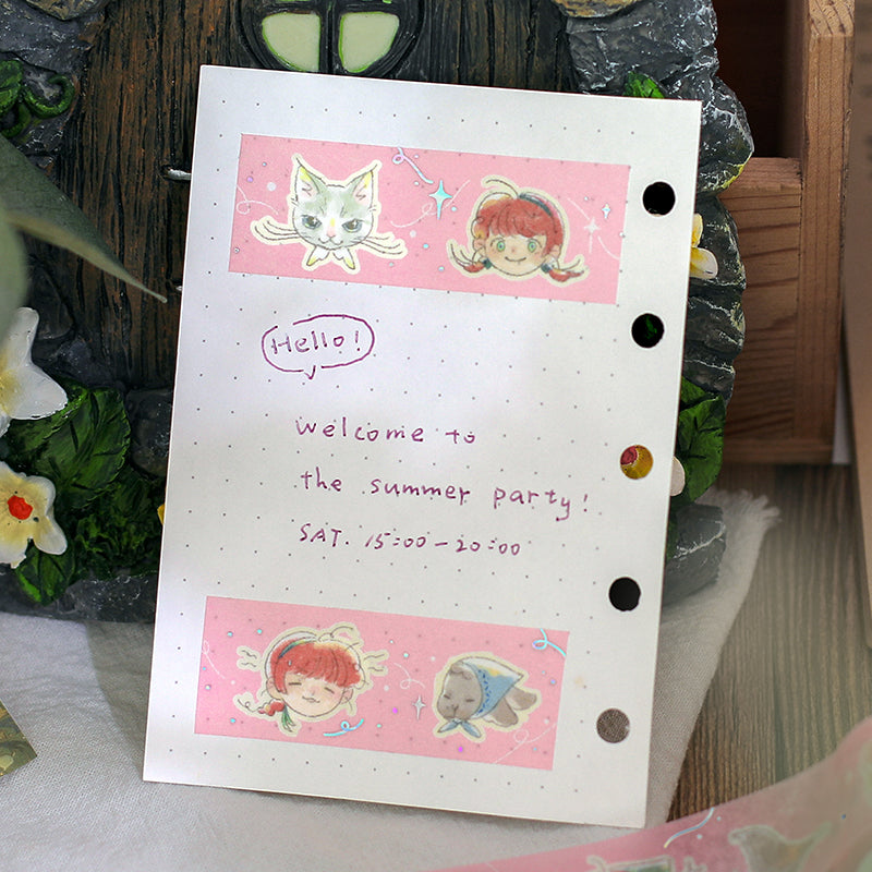 BGM Foil Stamping Masking Tape: Mysterious Journey in Friends — BGM masking tape — decorative paper tape for journaling and scrapbooking, at Cityluxe Singapore