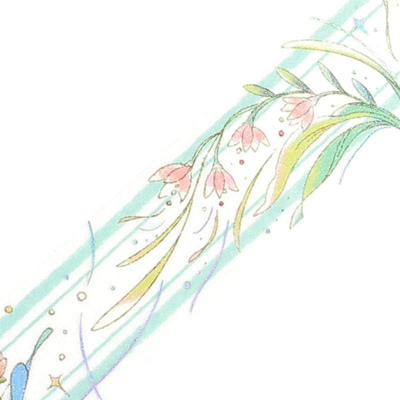 BGM Foil Stamping Masking Tape: Mysterious Journey in Flower Language — BGM masking tape — decorative paper tape for journaling and scrapbooking, at Cityluxe Singapore