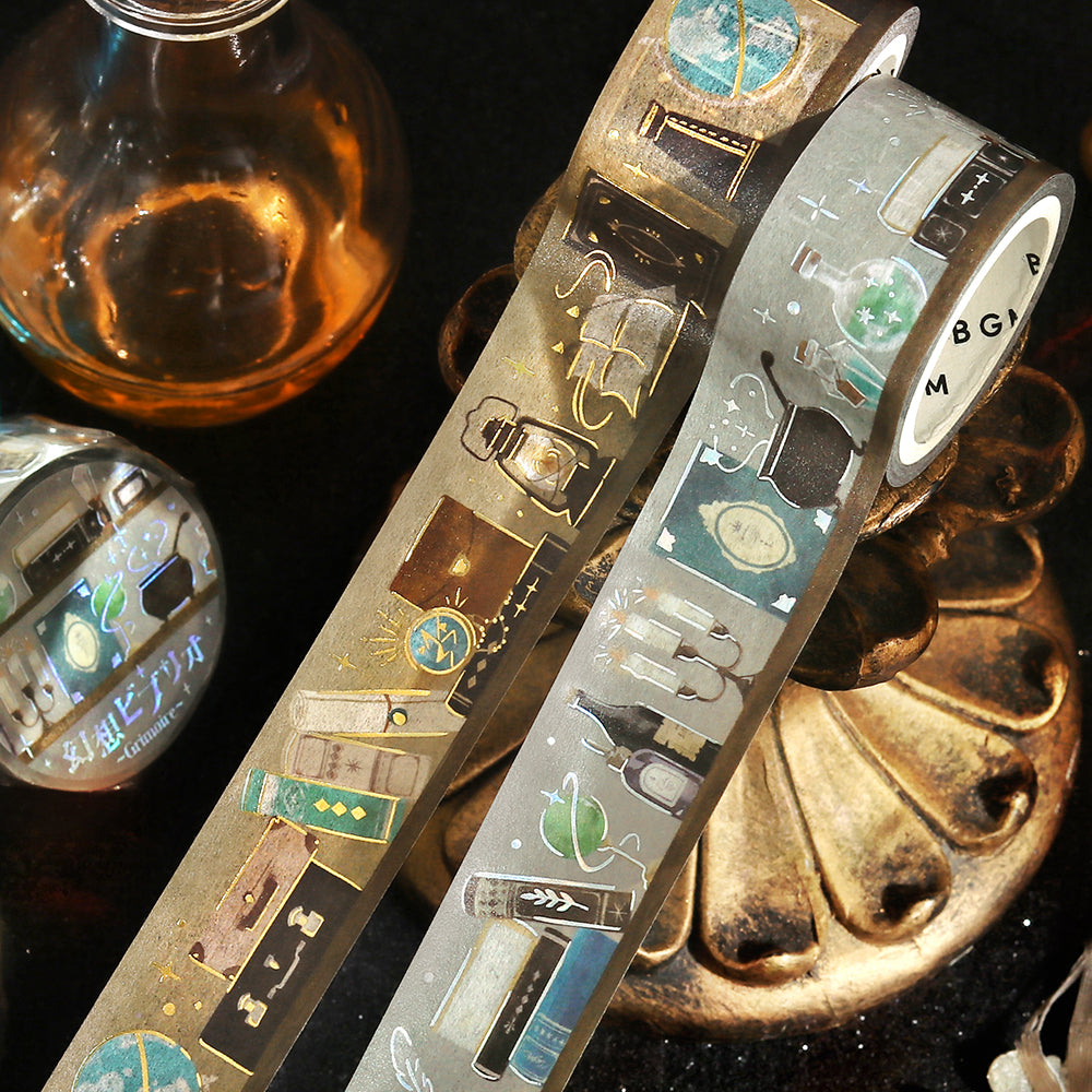 BGM Foil Stamping Masking Tape: Fantasy Bibliotheca Travel