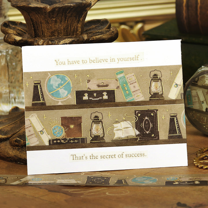 BGM Foil Stamping Masking Tape: Fantasy Bibliotheca Travel