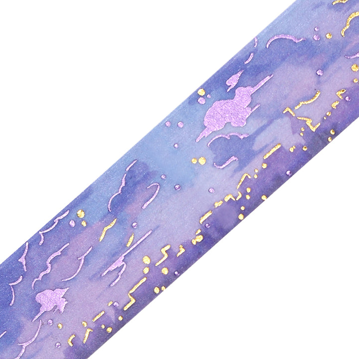 BGM Foil Stamping Masking Tape: Sky Encyclopedia in Morning — BGM masking tape — decorative paper tape for journaling and scrapbooking, at Cityluxe Singapore