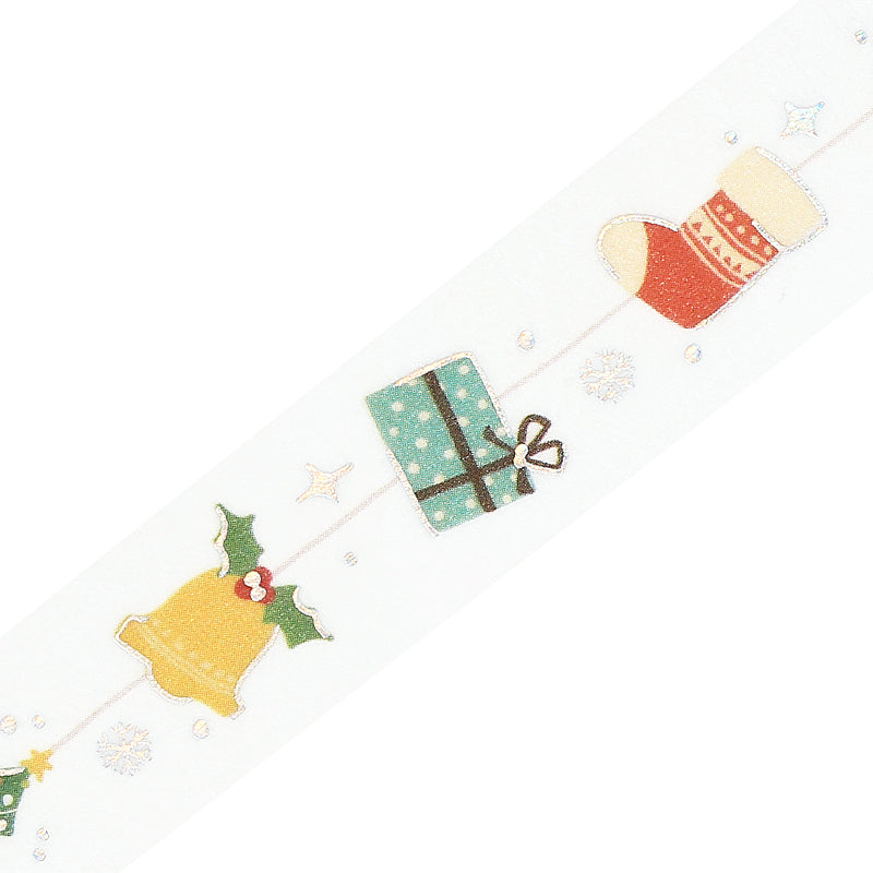 BGM Foil Stamping Christmas Limited Edition Masking Tape in Christmas Ornaments — BGM washi tape — decorative Japanese paper tape for journaling and craft, at Cityluxe Singapore