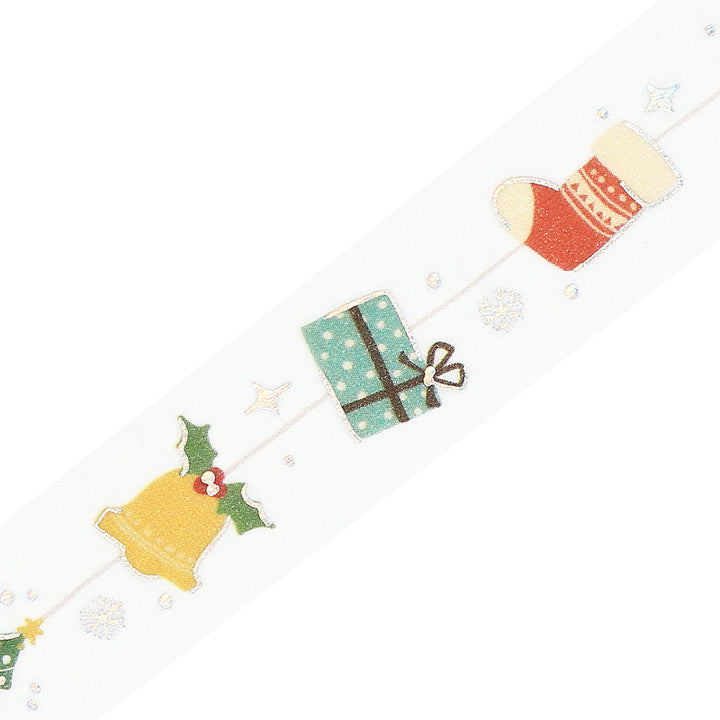 BGM Foil Stamping Christmas Limited Edition Masking Tape in Christmas Ornaments — BGM washi tape — decorative Japanese paper tape for journaling and craft, at Cityluxe Singapore