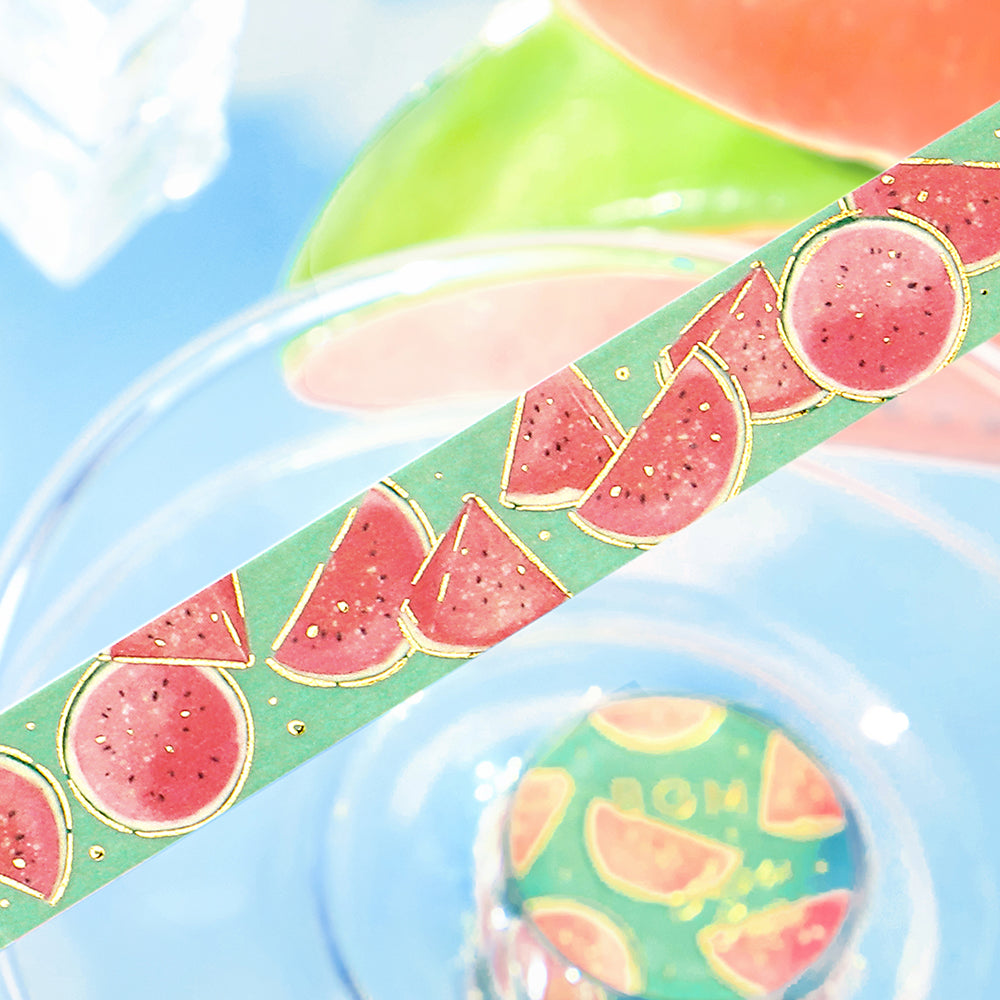 BGM Summer Limited Masking Tape - Summer Watermelon — applied on surface