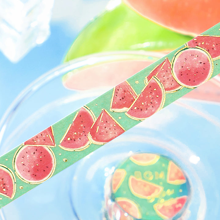 BGM Summer Limited Masking Tape - Summer Watermelon — applied on surface
