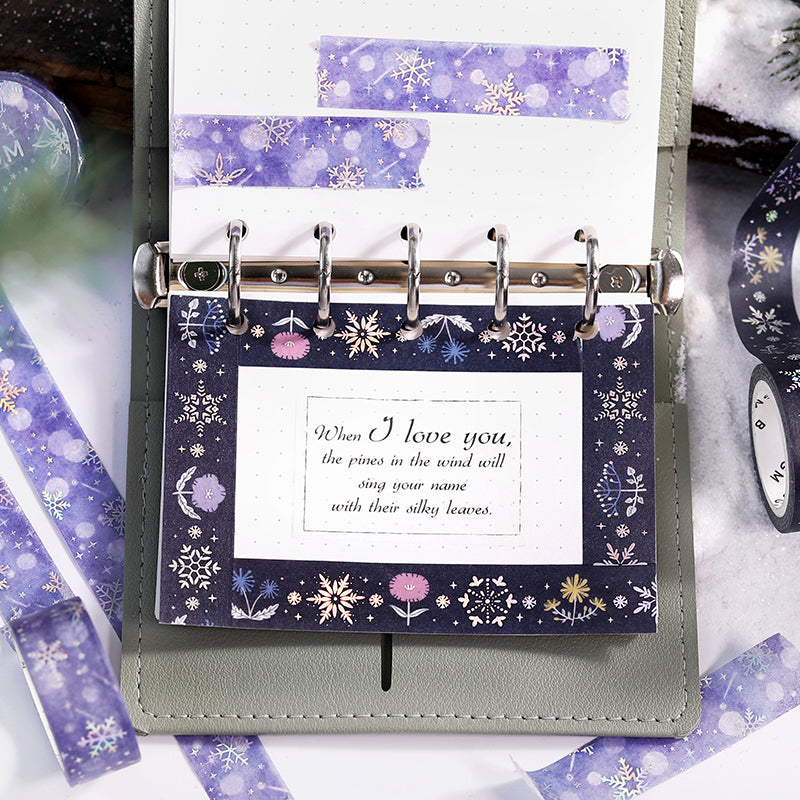 BGM Foil Stamping Winter Limited Edition Masking Tape - Snowflake