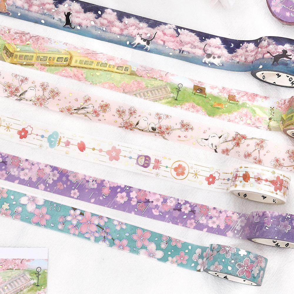 BGM Sakura Limited Masking Tape: Cherry Blossom Ornament — colour swatch