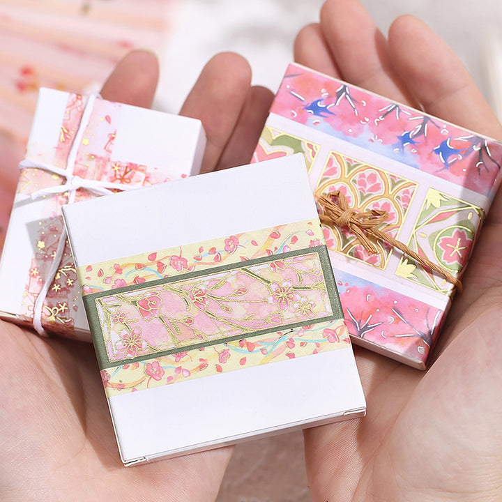 BGM Sakura Limited Edition 2024 Masking Tape in Sakura Blizzard — BGM washi tape — decorative Japanese paper tape for journaling and craft, at Cityluxe Singapore