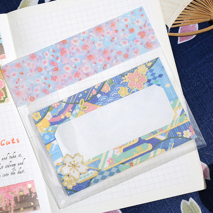 BGM Sakura Limited Edition 2024 Masking Tape in Sakura Shadow — BGM washi tape — decorative Japanese paper tape for journaling and craft, at Cityluxe Singapore