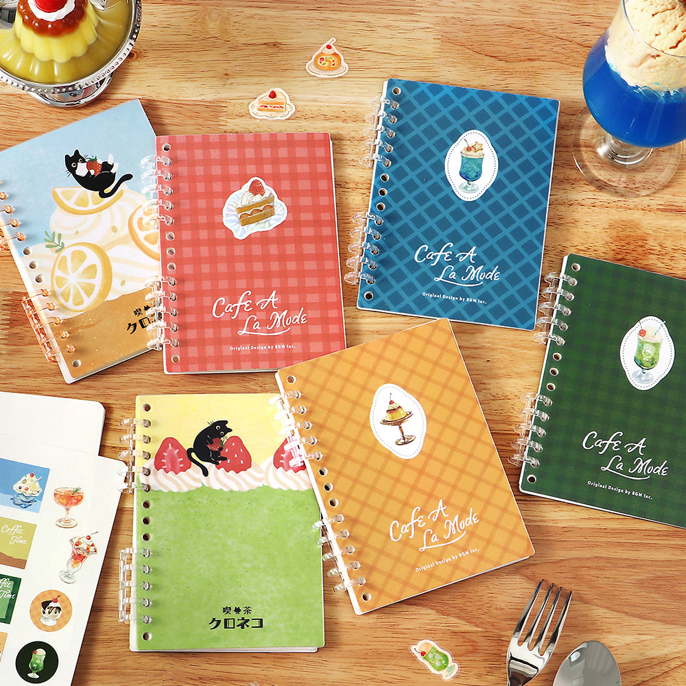 BGM Sticker Collection Album: Café à la Mode Shortcake — BGM decorative sticker — for journaling, planners and scrapbooking, at Cityluxe Singapore
