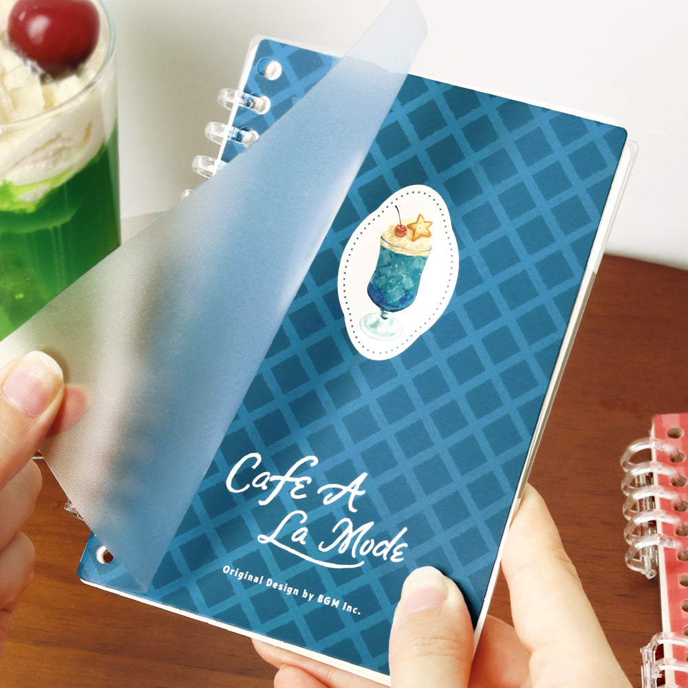 BGM Sticker Collection Album: Café à la Mode Sky Blue Soda — BGM decorative sticker — for journaling, planners and scrapbooking, at Cityluxe Singapore