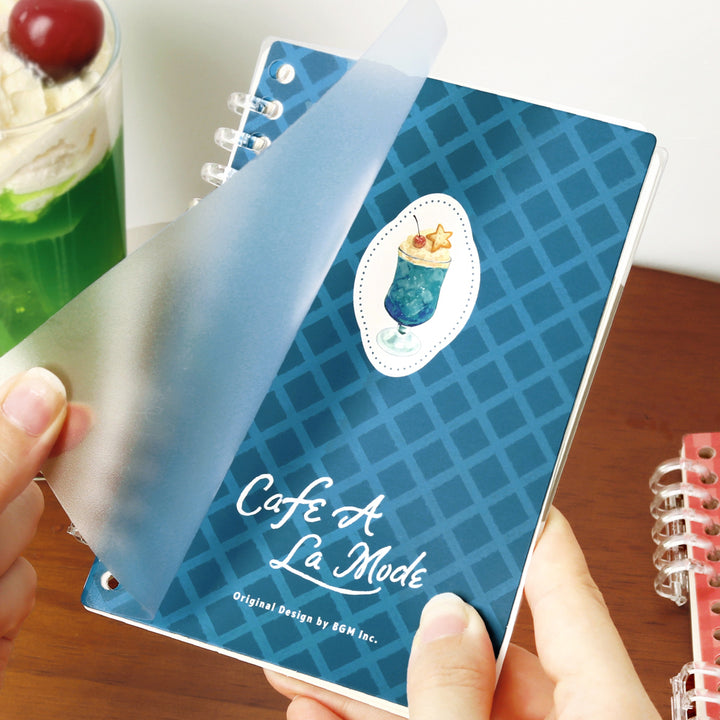 BGM Sticker Collection Album: Café à la Mode Sky Blue Soda — BGM decorative sticker — for journaling, planners and scrapbooking, at Cityluxe Singapore