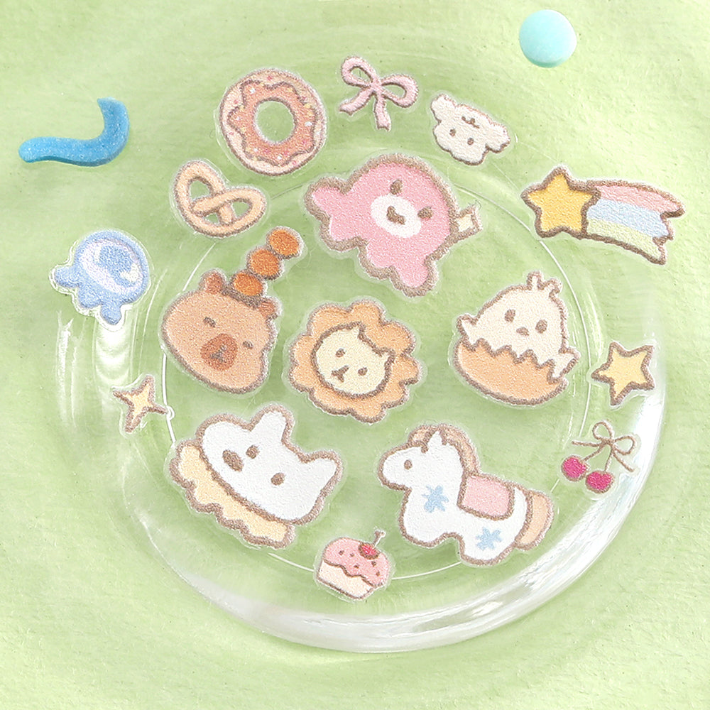 BGM Icing Seal: Fluffy Friends — BGM decorative sticker — for journaling, planners and scrapbooking, at Cityluxe Singapore