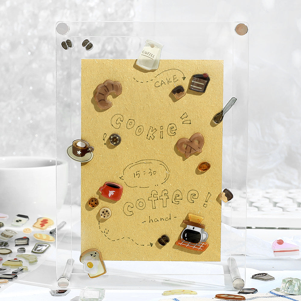 BGM Candy Seal in Coffee Break — BGM decorative sticker — for journaling planners and scrapbooking, at Cityluxe Singapore