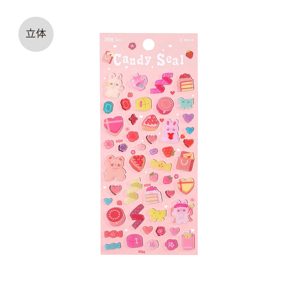 BGM Candy Seal in Strawberry Sweets — BGM decorative sticker — for journaling planners and scrapbooking, at Cityluxe Singapore