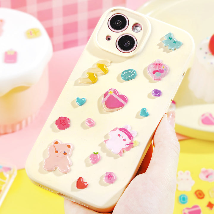 BGM Candy Seal in Strawberry Sweets — BGM decorative sticker — for journaling planners and scrapbooking, at Cityluxe Singapore