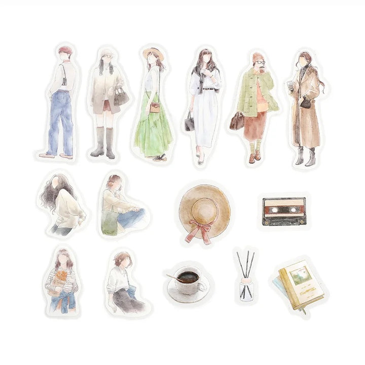 BGM Coordinating Sticker: Cherie in Daikanyama — BGM decorative sticker — for journaling, planners and scrapbooking, at Cityluxe Singapore
