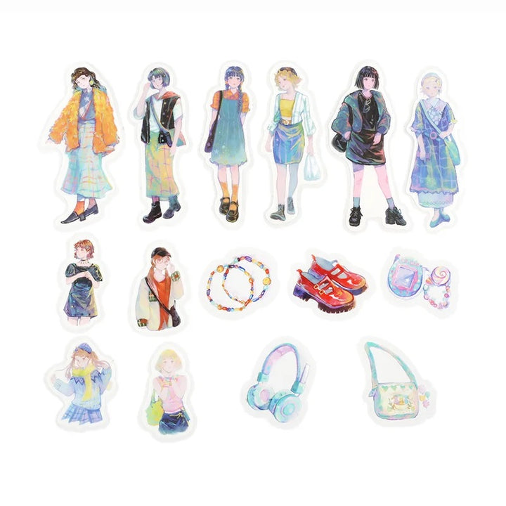 BGM Coordinating Sticker: Cherie in Harajuku — BGM decorative sticker — for journaling, planners and scrapbooking, at Cityluxe Singapore
