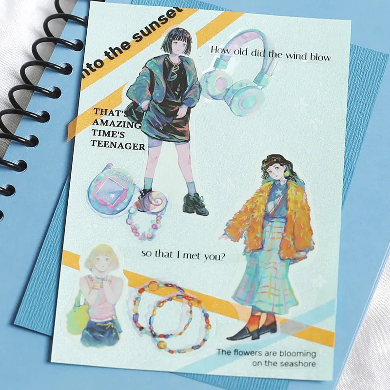 BGM Coordinating Sticker: Cherie in Harajuku — BGM decorative sticker — for journaling, planners and scrapbooking, at Cityluxe Singapore