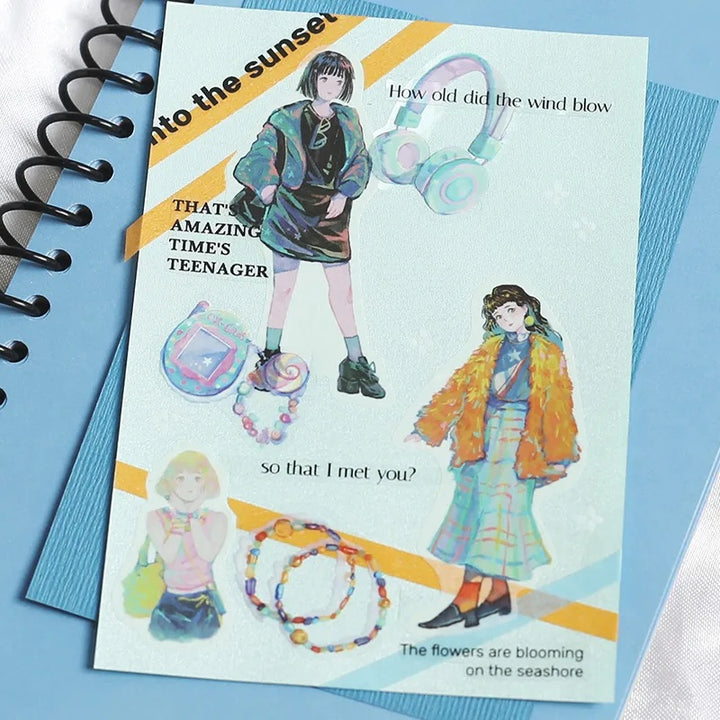 BGM Coordinating Sticker: Cherie in Harajuku — BGM decorative sticker — for journaling, planners and scrapbooking, at Cityluxe Singapore