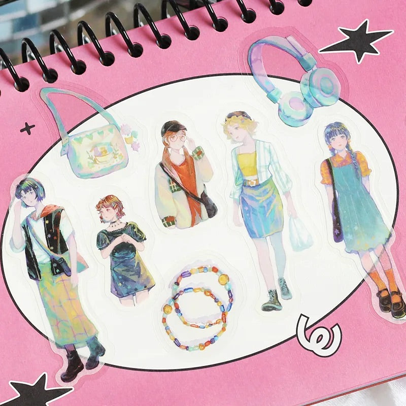 BGM Coordinating Sticker: Cherie in Harajuku — BGM decorative sticker — for journaling, planners and scrapbooking, at Cityluxe Singapore
