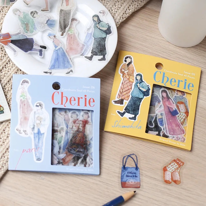 BGM Coordinating Sticker: Cherie in Paris — BGM decorative sticker — for journaling, planners and scrapbooking, at Cityluxe Singapore