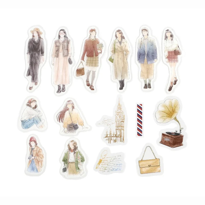 BGM Coordinating Sticker: Cherie in London — BGM decorative sticker — for journaling, planners and scrapbooking, at Cityluxe Singapore