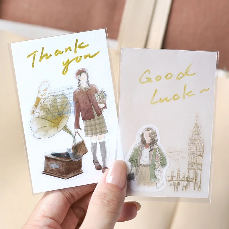BGM Coordinating Sticker: Cherie in London — BGM decorative sticker — for journaling, planners and scrapbooking, at Cityluxe Singapore