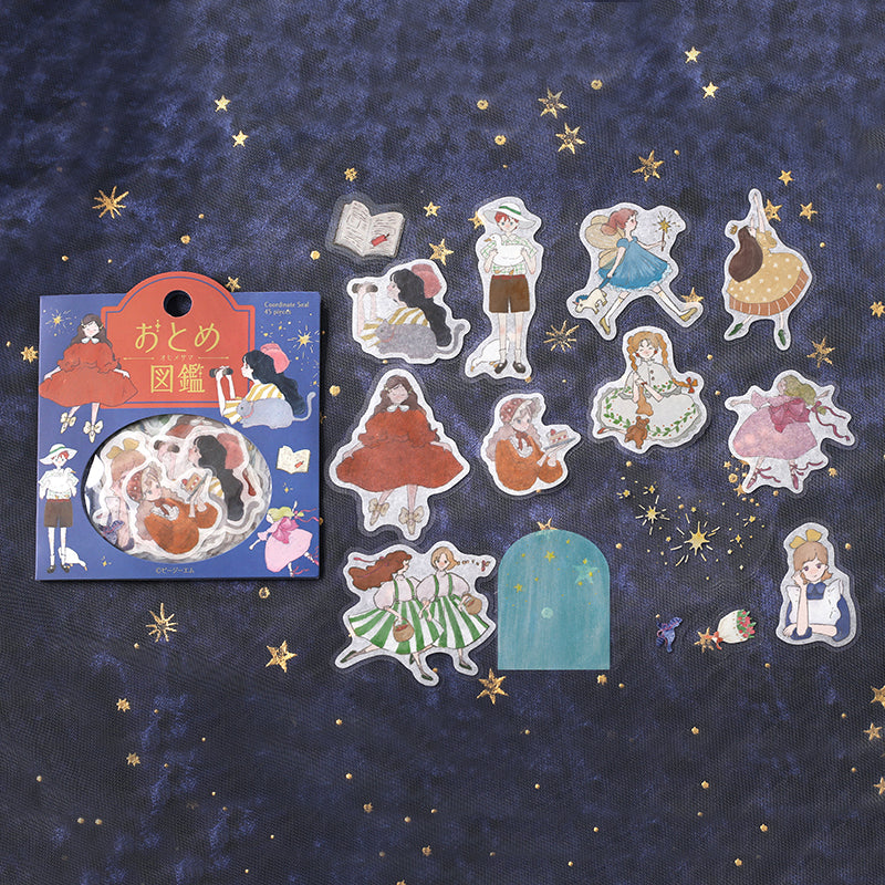 BGM Coordinating Sticker: Virgin Picture Book in Princess — BGM decorative sticker — for journaling, planners and scrapbooking, at Cityluxe Singapore