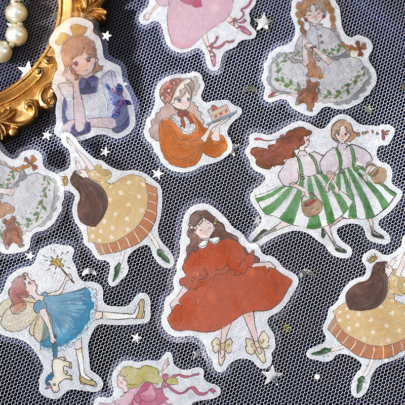 BGM Coordinating Sticker: Virgin Picture Book in Princess — BGM decorative sticker — for journaling, planners and scrapbooking, at Cityluxe Singapore