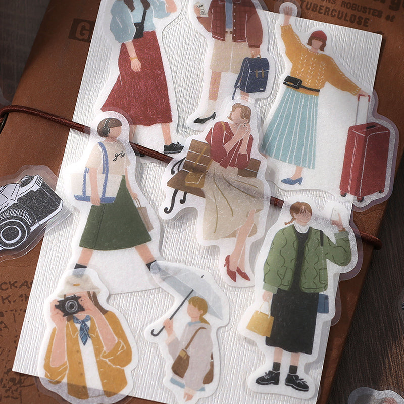 BGM Coordinating Sticker: Virgin Picture Book in Girls Trip — BGM decorative sticker — for journaling, planners and scrapbooking, at Cityluxe Singapore