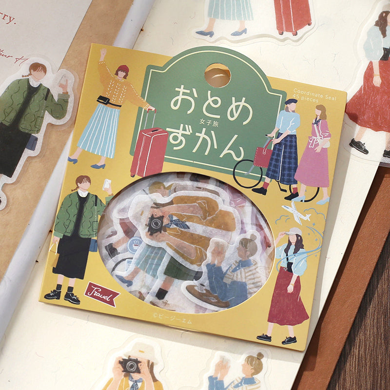 BGM Coordinating Sticker: Virgin Picture Book in Girls Trip — BGM decorative sticker — for journaling, planners and scrapbooking, at Cityluxe Singapore