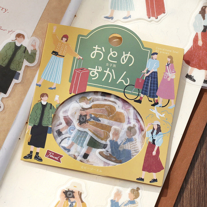 BGM Coordinating Sticker: Virgin Picture Book in Girls Trip — BGM decorative sticker — for journaling, planners and scrapbooking, at Cityluxe Singapore