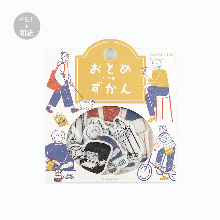 BGM Coordinating Sticker: Virgin Picture Book in City — BGM decorative sticker — for journaling, planners and scrapbooking, at Cityluxe Singapore