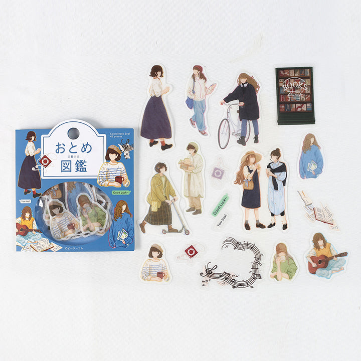 BGM Coordinating Sticker: Virgin Picture Book in Literary Girl — BGM decorative sticker — for journaling, planners and scrapbooking, at Cityluxe Singapore