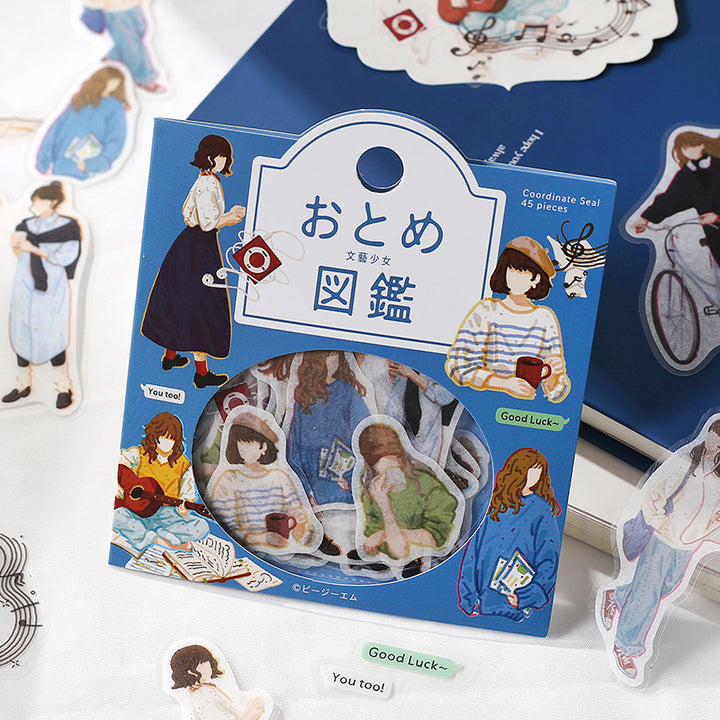 BGM Coordinating Sticker: Virgin Picture Book in Literary Girl — BGM decorative sticker — for journaling, planners and scrapbooking, at Cityluxe Singapore
